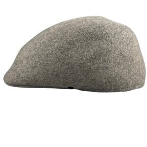 Royal Ascot Gray Wool Felt Flat Cap Ivy Driving Hat